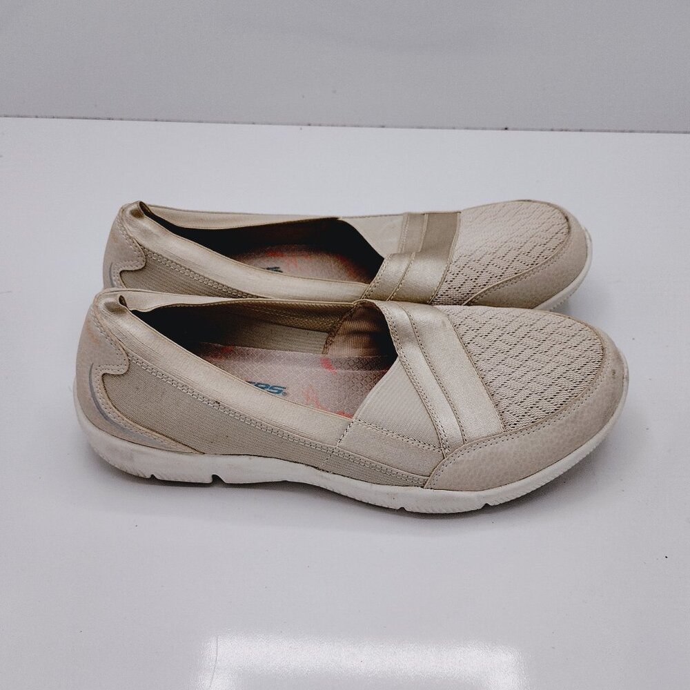 Skechers Women’s Natural Slip-On Air Cooled Memory Foam Shoes Size 7  SN 100026
